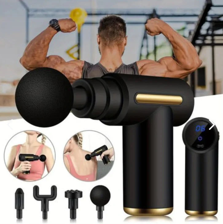 Pistola Masajeador Portátil Recargable