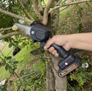 Mini Motosierra Eléctrica Recargable Batería Inalámbrica