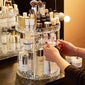 Organizador de maquillaje giratoria de 360 grados de acrílico
