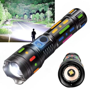 Linterna Led De Alta Potencia Recargable Por Usb Zoom 3000m